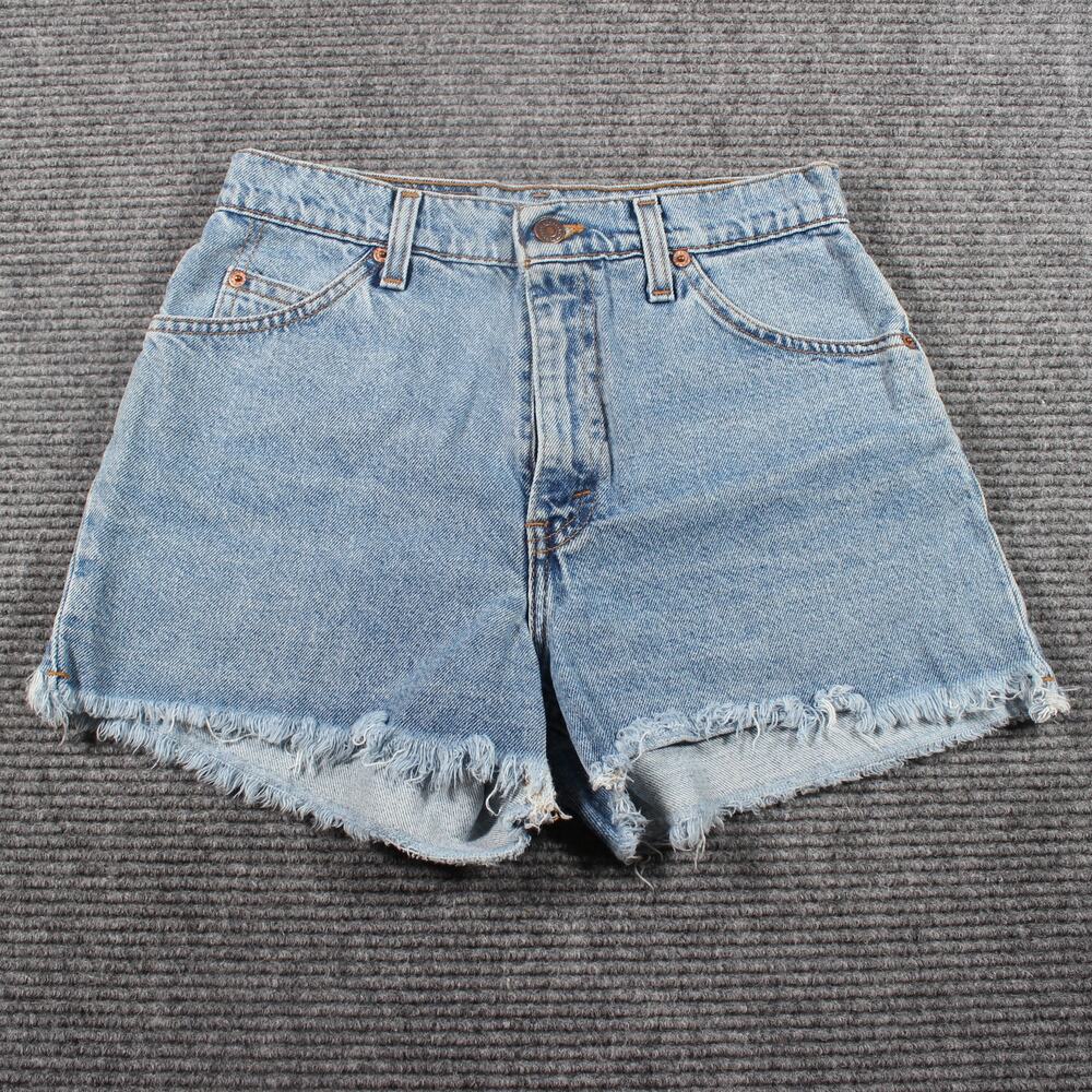 Levi's Light Blue Distressed Denim Cutoff Shorts